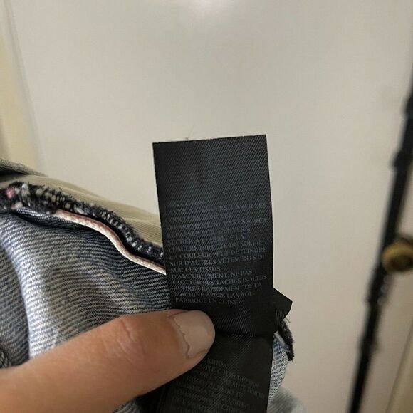 All Saints high waist medium was cotton denim shorts size US 27 - Picture 2 of 6